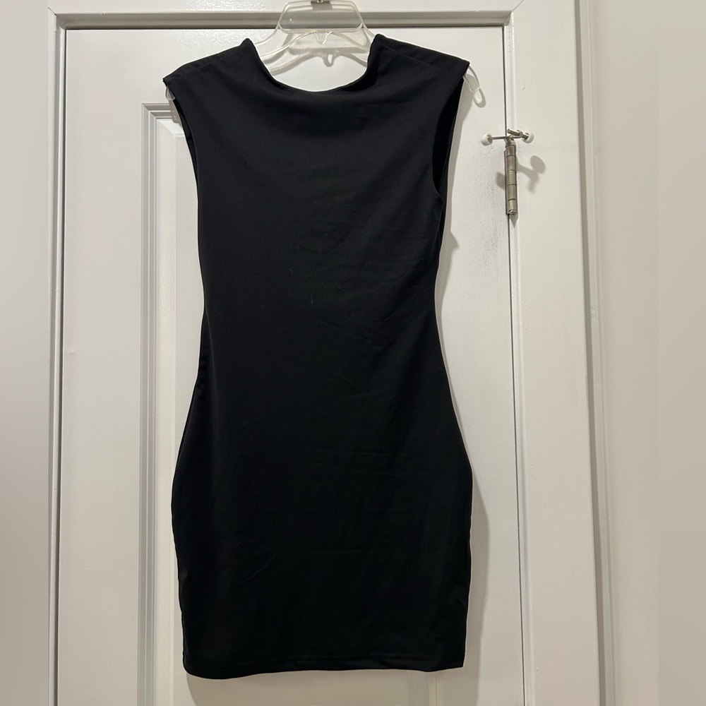 SHEIN backless black dress size Small NWT